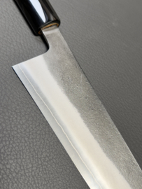 Konosuke Sanjo SKD Nashiji gyuto (chefsmes), 210 mm, gebrand kastanjehout -saya-