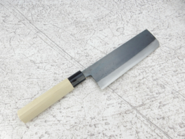 Tosa Amakuni Aogami #2 Nakiri kuroishi (vegetable knife), 165 mm