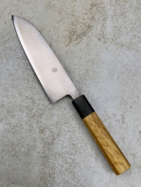 Fukushima 清潔さ Seiketsu-sa Gingami #3 stainless, Santoku (universeel mes) 165 mm , eik handvat