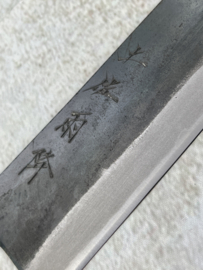 Kagemitsu Amefuri, Kiritsuke , 240 mm, Sanmai, Aogami #1, -non-stainless cladding - geslepen-