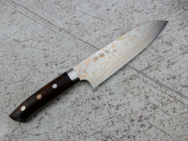 Takeshi Saji Rainbow Damascus Santoku (universeel mes), 180 mm