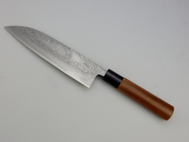 Tosa Matsunaga Aogami damascus Santoku (universal knife), 180 mm