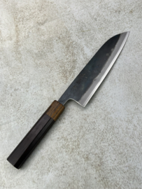 CUSTOM Kagemitsu Amefuri Kurouchi Aogami #1 santoku (universal knife), 180 mm
