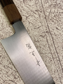 Konosuke MM Blue gyuto (chefsmes), 240 mm, Khii ebbenhout -met saya-