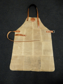 Leather apron -camel-