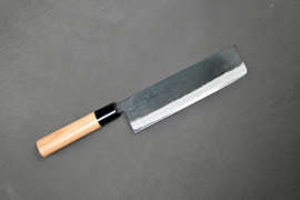 Hinokuni Shirogami #1 Nakiri (groentemes) kuroichi Sanmai, Kersenhout -180 mm-