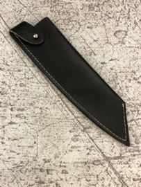 Leather saya (protective cover) for narrow knives up to 16 cm