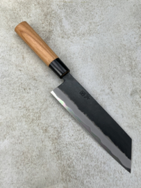 Hinokuni Shirogami #1 Bunka kuroichi Sanmai, Cherry handle -180 mm-