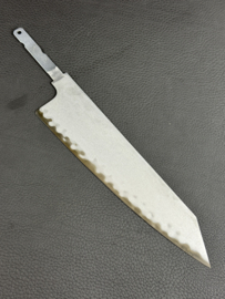 Kagemitsu Tetsukage Fushoku Kakō 鉄影腐食加工, kiritsuke gyuto 210 mm (chefsmes), Aogami #2  -los lemmet-