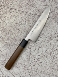 Kikuichi Ginsan #3 Gyuto Sanmai, Walnut octagonal  -180 mm-