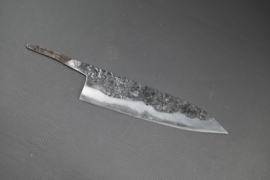 Sumio Kawamura, Gyuto (chef’s knife), 210 mm, Sanmai, Shirogami #1 core, -non-stainless cladding - sharpened.