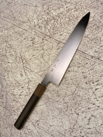 Konosuke MM Blue gyuto (chefsmes), 240 mm, Khii ebbenhout -met saya-