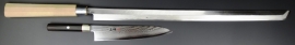 Maguro Bocho Shirogami Suminagashi (tuna knife) 600 mm