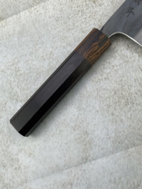 CUSTOM Kagemitsu Amefuri Kurouchi Aogami #1 Santoku (universal knife), 180 mm