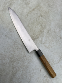 Fukushima 素晴らしい Subarashī, Aogami Super, Gyuto (Chef's knife) 240 mm,  Oak handle