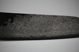 Takamura Uchigumo Suminagashi Santoku (universal knife), 165 mm