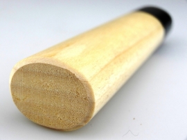 Traditional oval Honoki handle- Black Pakka - (size L)
