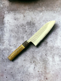 Chozaburo x Wakui Kuroichi Hammered Santoku (universal knife), 180 mm