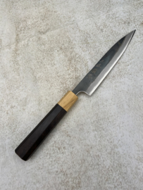 CUSTOM Kagemitsu Amefuri Kurouchi Aogami #1 Petty (office mes), 150 mm