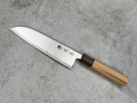 Kagemitsu 竜巻 Tatsumaki, Santoku 165 mm (universeel mes), AUS10 damascus