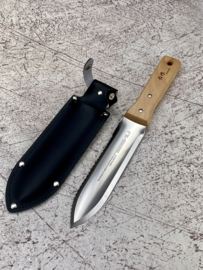 Nisaku Tomita Japanese Hori Hori knife - Semi-serrated - [No.650]