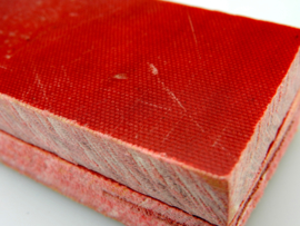 Micarta schaaldelen - rood -