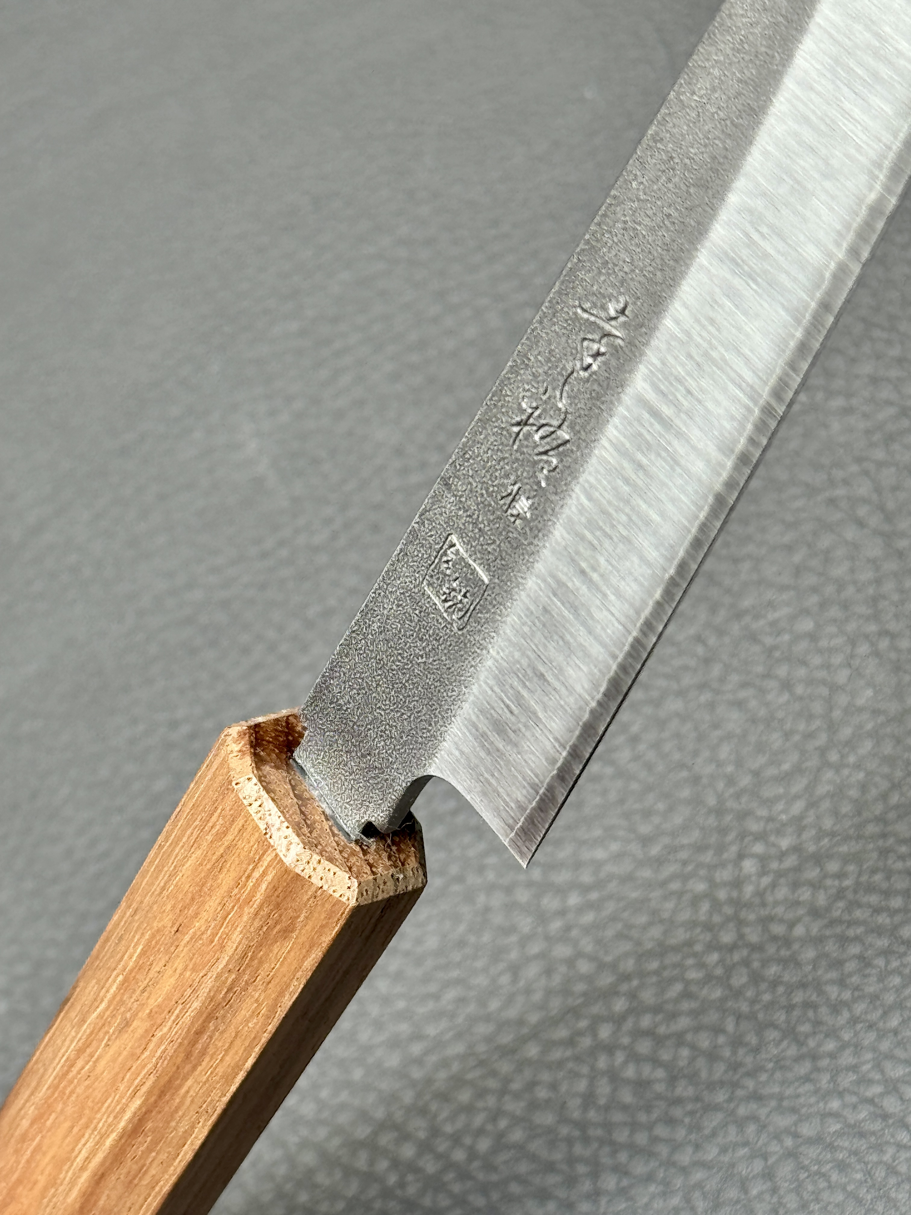 Konosuke Sanjo GS+ Nashiji wa-petty (office knife), 150 mm, Khii Laurel octagonal