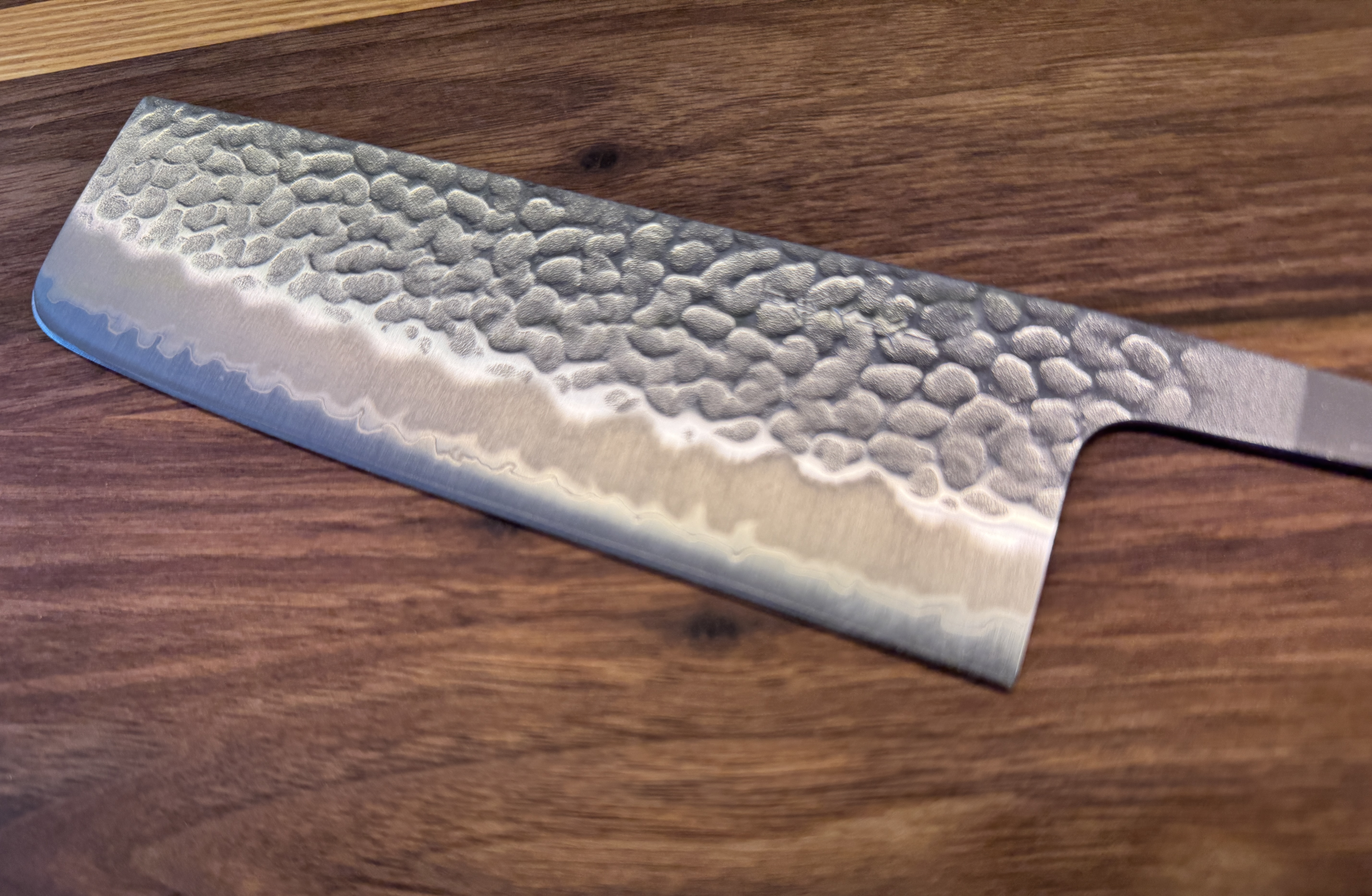 Kagemitsu Minogawa Nakiri 165mm (vegetable knife), Sanmai, Aogami Super, stainless cladding, sharpened, - blade only -