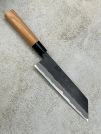 Hinokuni Shirogami #1 Bunka kuroichi Sanmai, Cherry handle -180 mm-