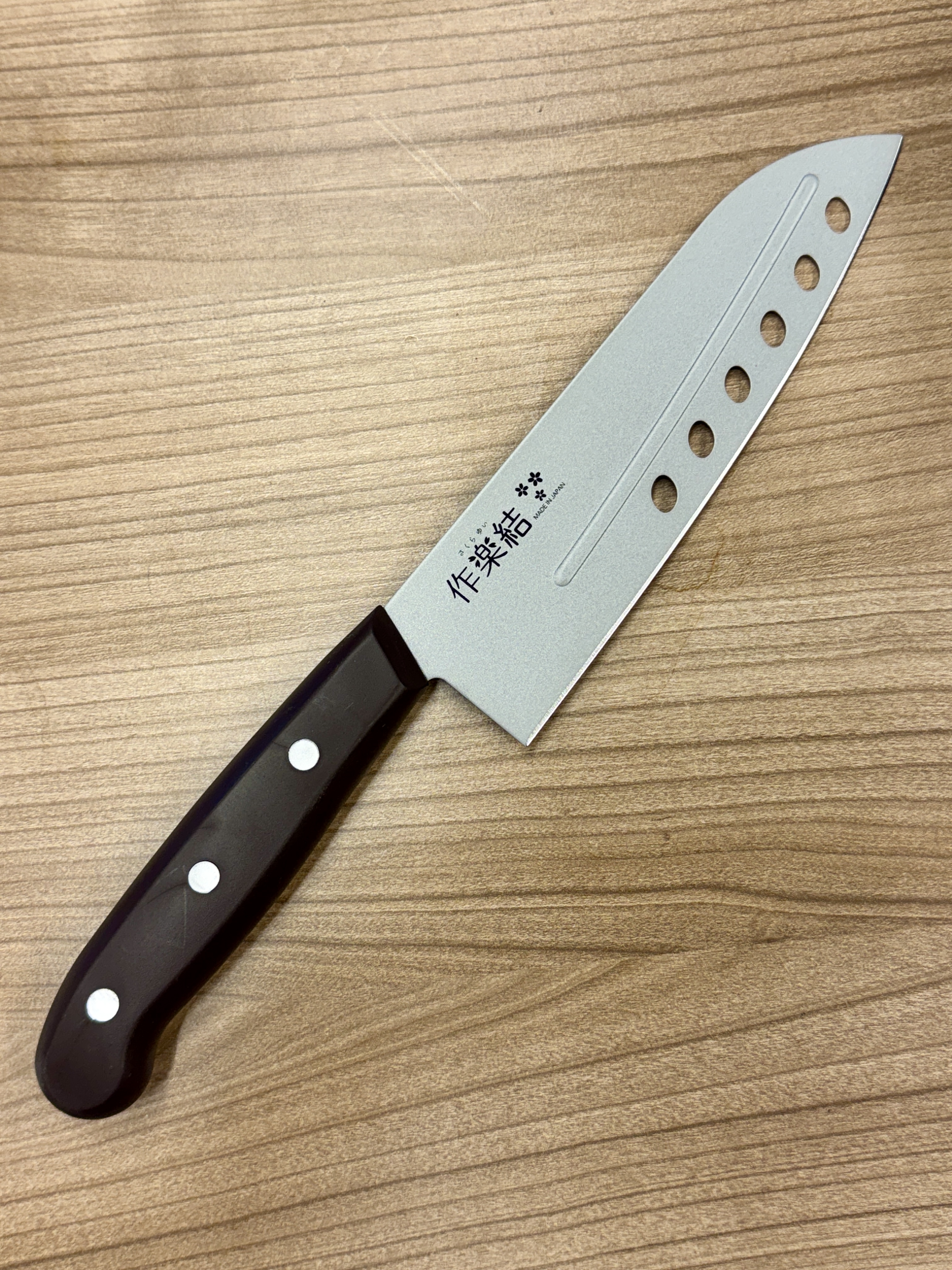 Shimomura Sakurayui Fluorine Bannou Santoku 165 mm