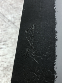Hinoura Ajikataya Nashiji Santoku (Universeel mes), 165 mm -oval-