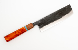 CUSTOM Murata Kurouchi Aogami nakiri  (vegetable knife), 165 mm