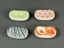 Chopstick holder stone (dark blue stripes)