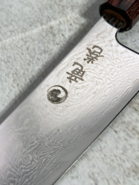 Kagemitsu 竜巻 Tatsumaki, Gyuto 210  mm (chef's knife), AUS10 damascus -Keyaki-