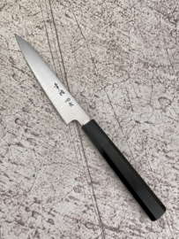 Konosuke HD-2 Wa-Petty (officemes), Octagonaal handvat, Ebbenhout/buffelhoorn, 150 mm -Saya-