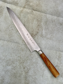 Kamo VG-10 Suminagashi Sujihiki (fish/sashimi/carving blade), 270 mm