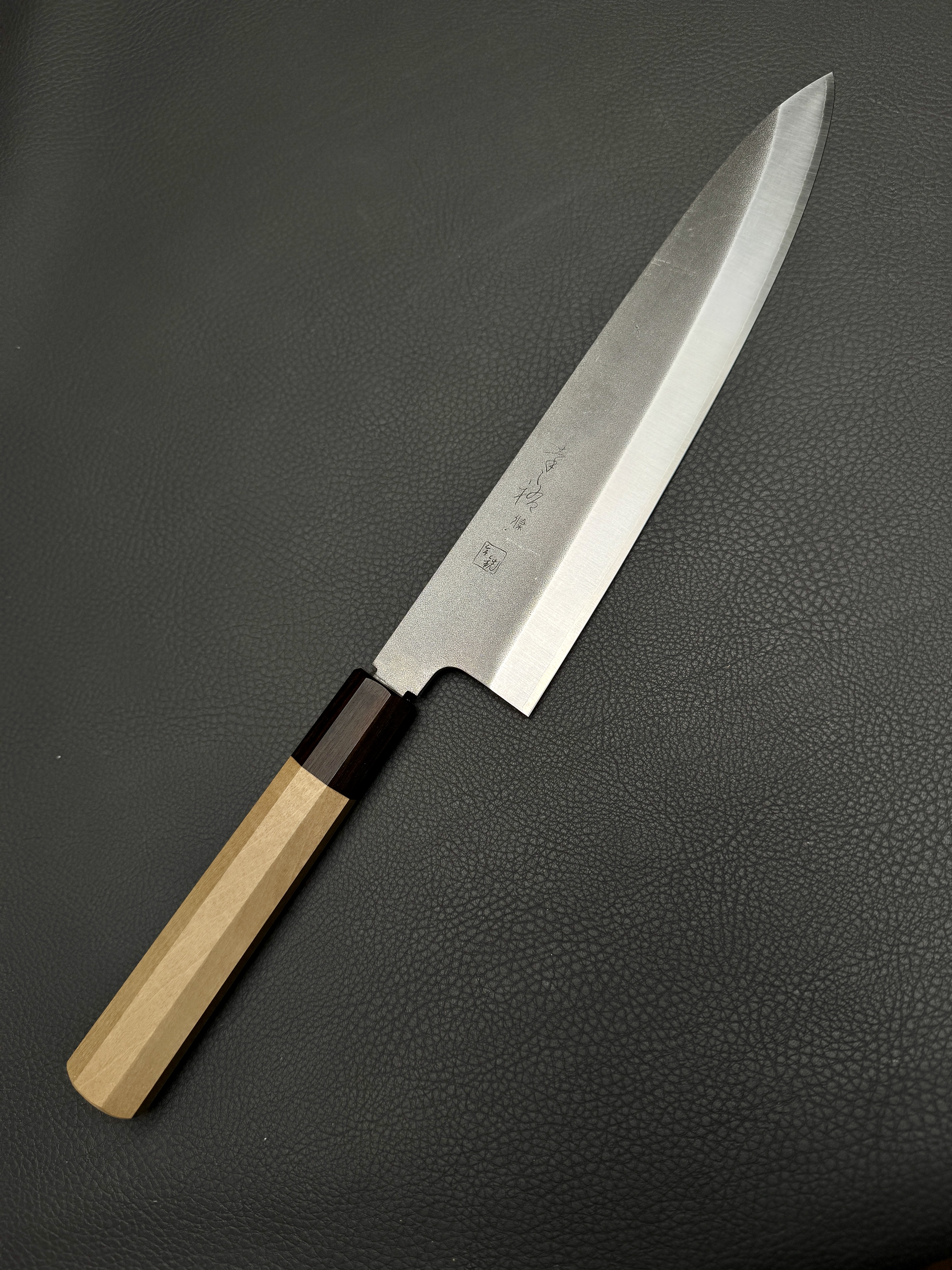 Konosuke Sanjo GS+ Nashiji wa-gyuto (chef's knife), 210 mm, Ho octagonal with ebony