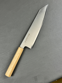 Kagemitsu Tetsukage Oku 鉄影, kiritsuke gyuto 210 mm (chefsmes), Aogami #2 - eiken handvat-