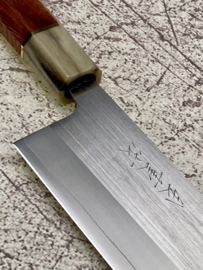 CUSTOM Kaneshige Tokubetsu SRS13 nakiri (Vegetable knife ), 160  mm