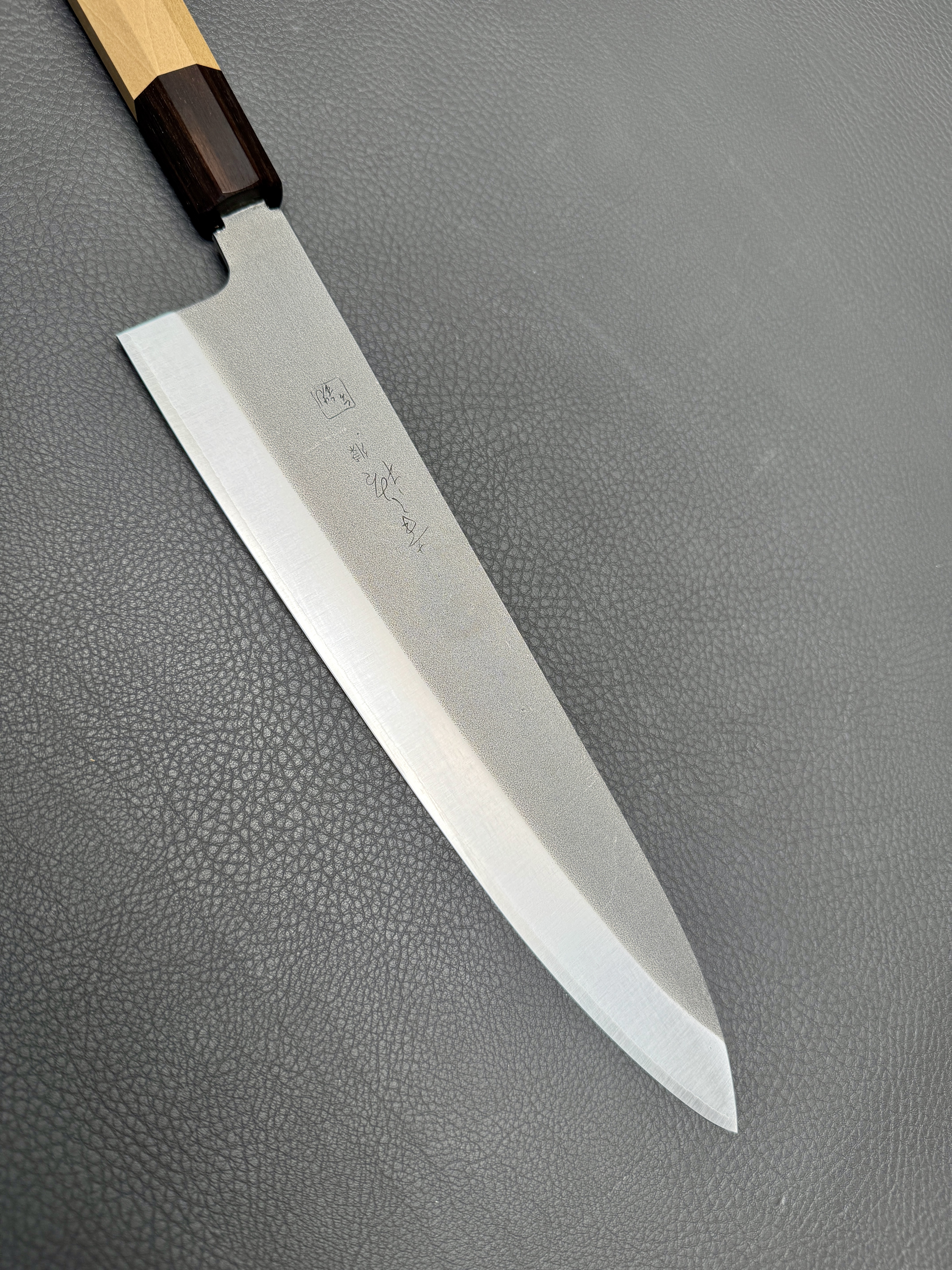 Konosuke Sanjo GS+ Nashiji wa-gyuto (chef's knife), 240 mm, Ho octagonal with Ebony