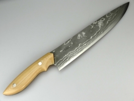 Nomura Gyuto (chefsmes), 210 mm - ivoor Micarta -