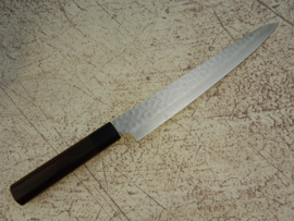 Tsunehisa Shāpu VG-10 Tsuchime damascus Sujihiki 240 mm (Vismes/trancheermes)