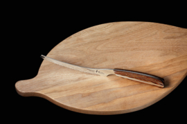Mitsuboshi Nagomi Cheese knife, 130 mm -brown pakkawood handle-