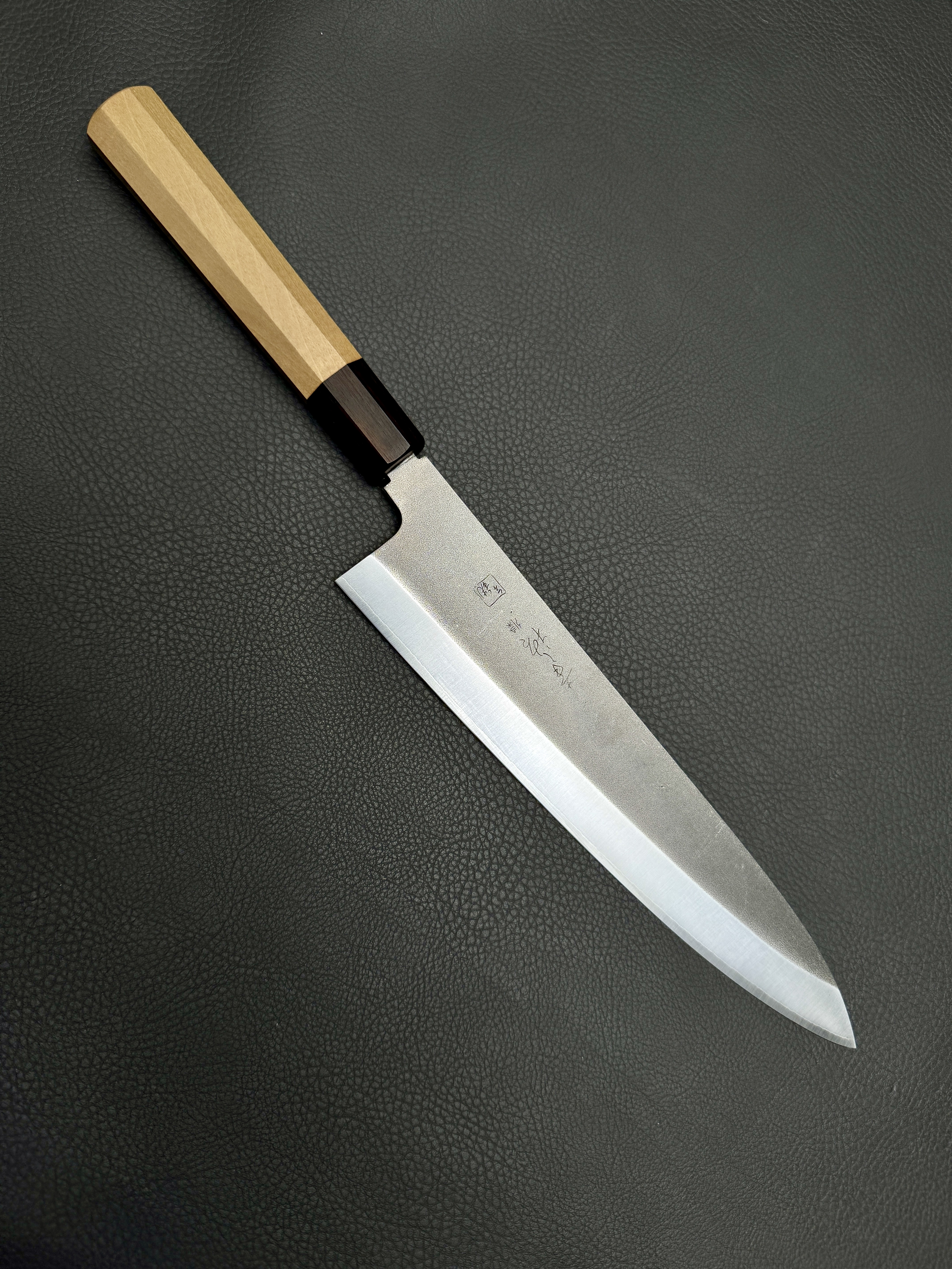 Konosuke Sanjo GS+ Nashiji wa-gyuto (chef's knife), 240 mm, Ho octagonal with Ebony