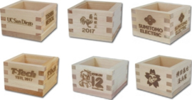 Houten Masu Cup (traditionele Sake beker)