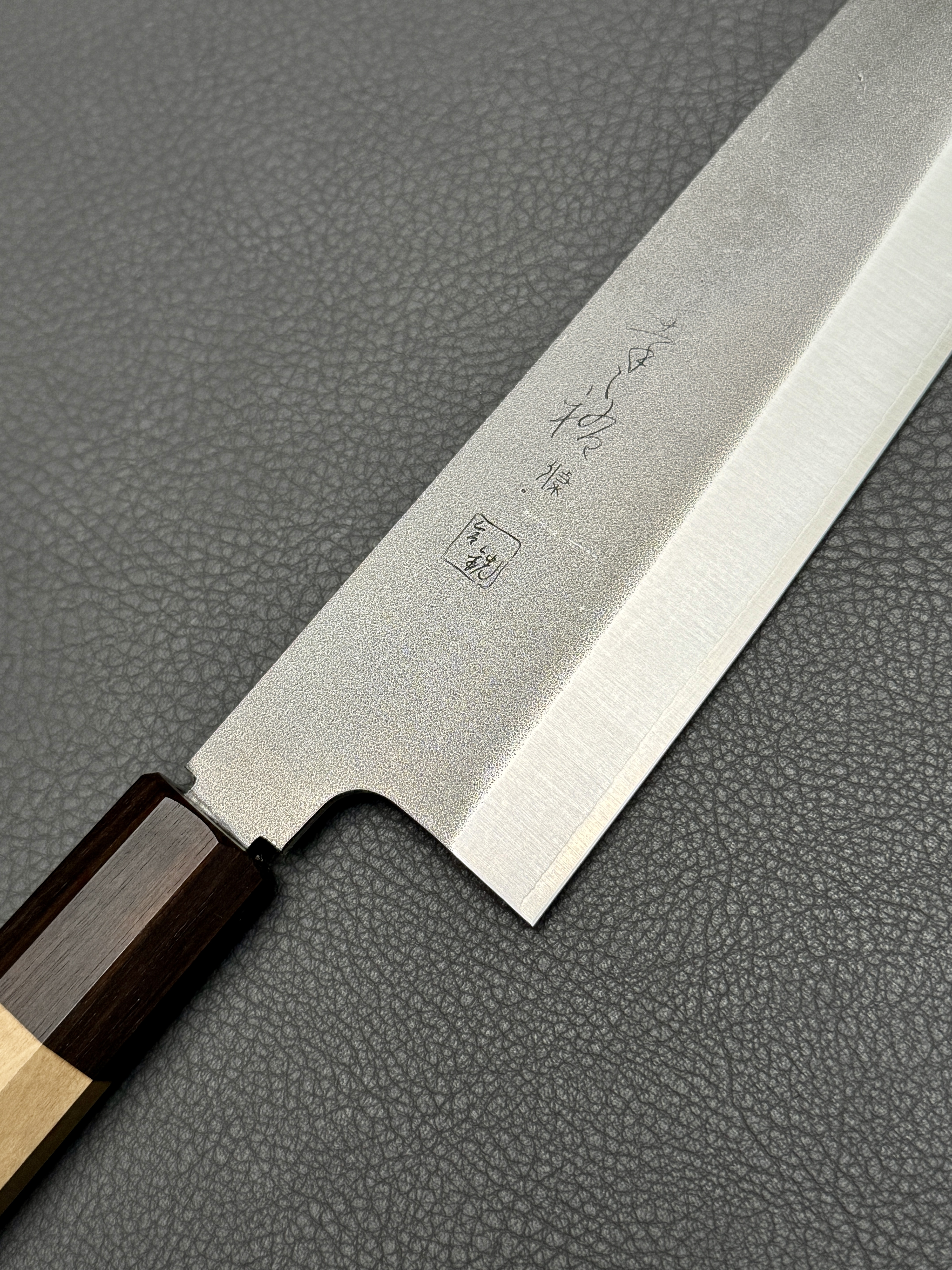 Konosuke Sanjo GS+ Nashiji wa-gyuto (chef's knife), 240 mm, Ho octagonal with Ebony