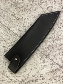 Leather saya (protective cover) for narrow knives up to 16 cm