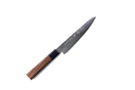 Kikuichi Nickel Warikomi Damascus serie (NWD) Petty, Pallisander octagonaal heft  -150 mm-