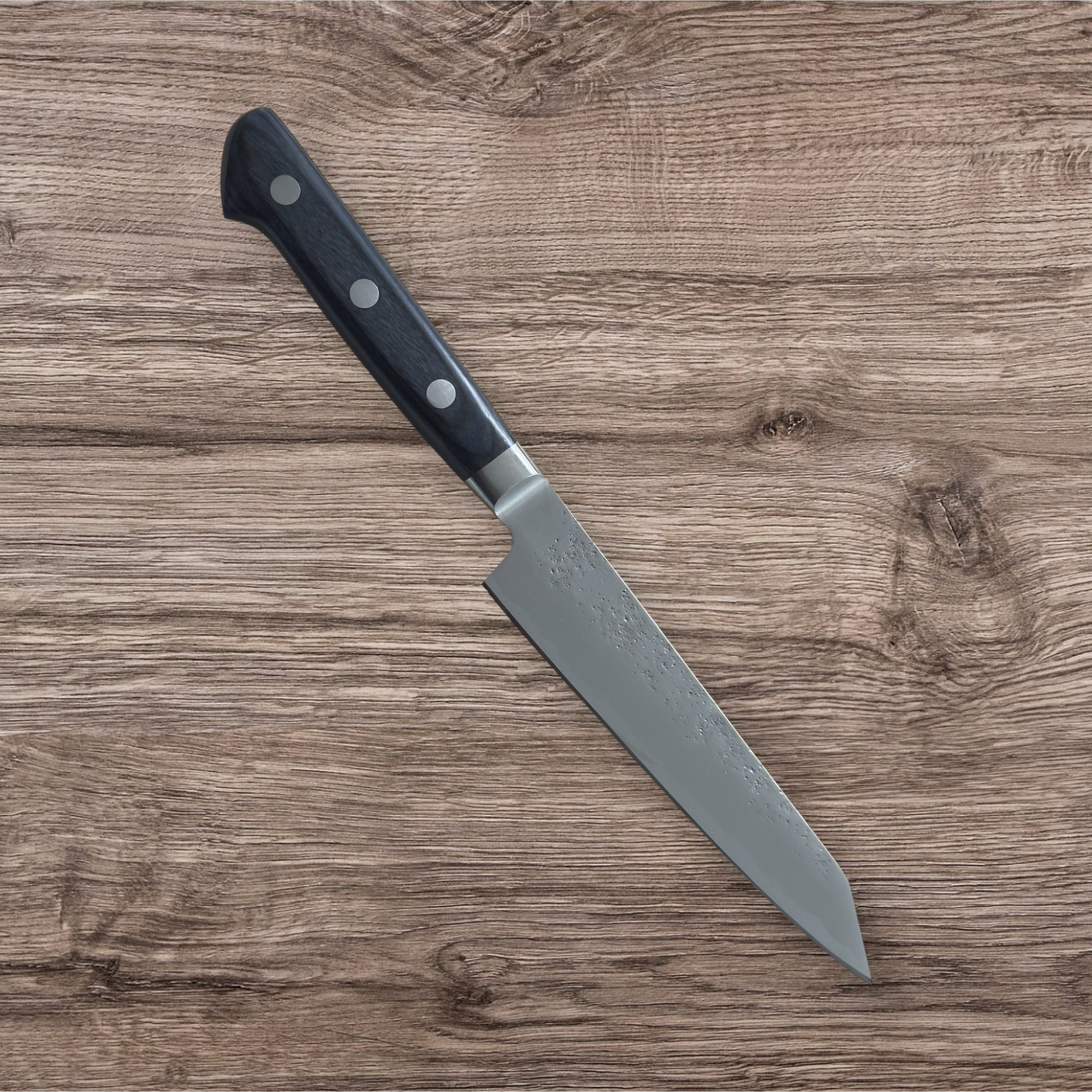 Kagemitsu Enodake 可愛岳, Aogami #2, Kiritsuke-Petty 145mm (office knife) -western handle-