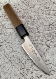Kikuichi Ginsan #3 Petty Sanmai, Walnoot octagonaal heft  -80 mm-